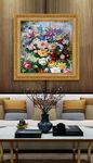 高清静物花卉油画