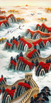 长城 山水画玄关