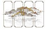 水墨山水背景墙
