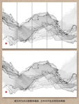 新中式水墨山水画