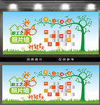 企业职工之家照片墙设计