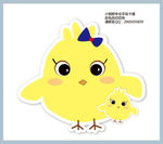 可爱手绘小鸡