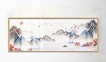 抽象山水风景意境中国风装饰画