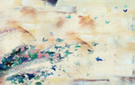 抽象油画背景墙