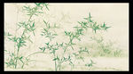 翠竹水墨画