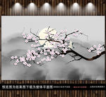 现代简约花鸟