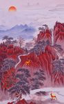 抽象丛林装饰画