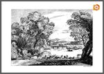 矢量欧美传统手绘风景画