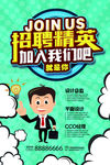 招聘广告 招聘展架 招聘x展架