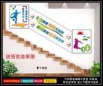 体育楼梯文化墙