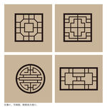中式矢量窗花