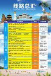旅游线路总汇表格