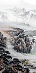中式手绘山水风景画装饰画