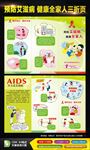 预防艾滋病 健康全家人三折页