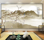 梅花山水画