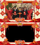 2019喜庆祝福拜年遮罩带通道