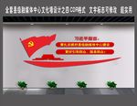 县市级融媒体中心文化墙设计四