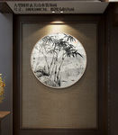 竹子装饰画 水墨竹子挂画