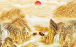 山水背景墙