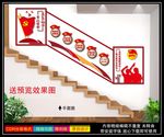 共青团楼梯文化墙