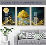 晶瓷画发财树