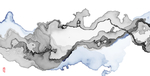 意境水墨山水画