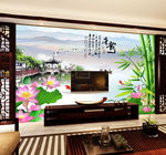 电视背景墙 背景墙 山水 风景