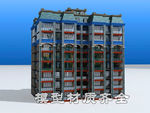 欧式住宅楼模型