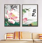荷花装饰画