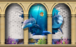 3D海洋世界 大型海洋世界背景