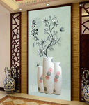 高清 欧式 浮雕 花纹 花瓶