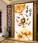 艺术玻璃 玻璃图 浮雕 彩雕