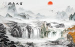 水墨背景墙