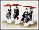 仕女画丽人行