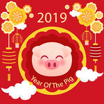 2019猪年新春元素