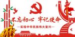 不忘初心牢记使命党建背景墙