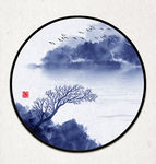 中式水墨山水