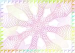 彩缤纷 许可证书纹