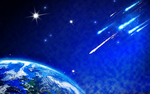 流星  地球