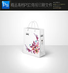 高档大气手绘花朵手提袋图片