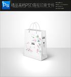 高档大气手绘花朵手提袋图片