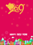 2019新年快乐海报