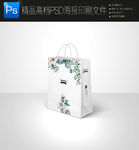 高档大气手绘花朵手提袋图片