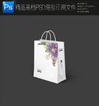 高档大气手绘花朵手提袋图片