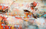抽象油画