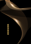 金色线条抽象封面