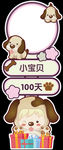 小狗宝宝宴迎宾牌