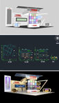 科技公司展厅草图模型含CAD图
