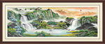 聚宝盆山水画