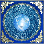 抽象天空天顶壁画